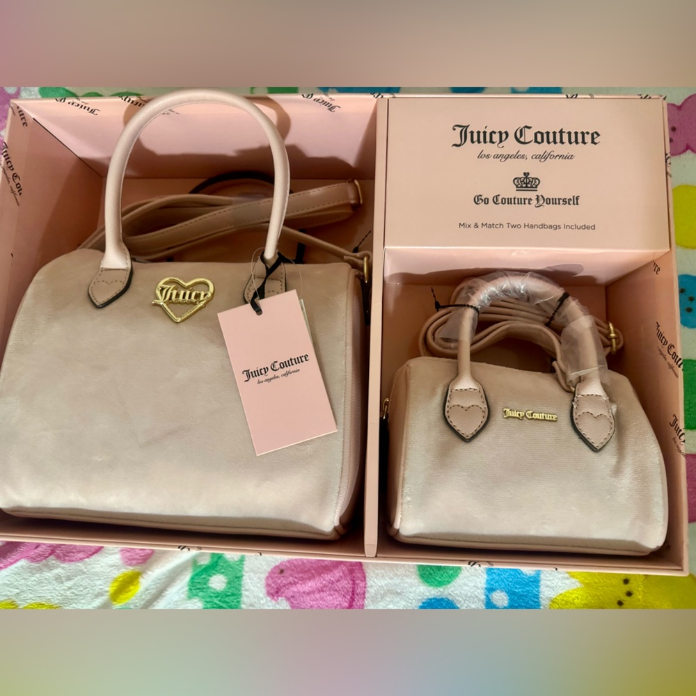 Juicy couture velour purse set